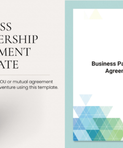 Free Blank 50 50 Business Partnership Agreement Template Pdf Sample