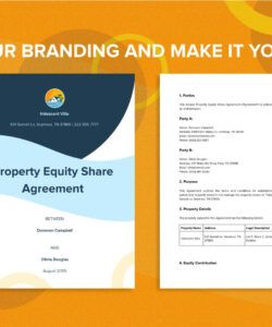 Free Blank Home Equity Sharing Agreement Template Word Sample