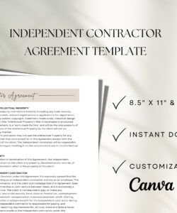 Free Blank Real Estate Independent Contractor Agreement Template Excel Sample