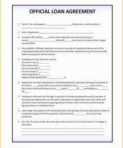 Free  Cancellation Of Loan Agreement Template Excel