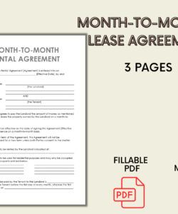 Free Custom 6 Month Tenancy Agreement Template Doc Sample