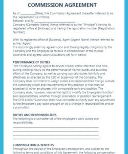 Free Custom Business Development Commission Agreement Template
