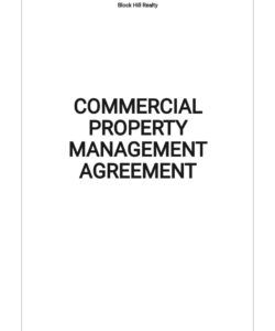 Free Custom Commercial Property Lease Agreement Template Doc Sample