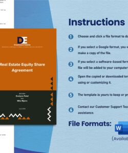 Free Custom Home Equity Sharing Agreement Template Excel