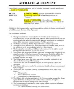 Free Editable 3 Person Partnership Agreement Template Excel Sample