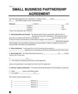 Free Editable Business Partner Buyout Agreement Template Excel