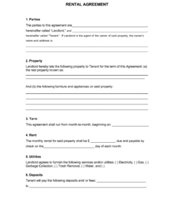 Free Editable Office Rental Lease Agreement Template Word