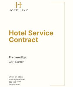 Free Printable Air Conditioning Service Agreement Template Doc Sample