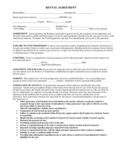 Free Printable Art Studio Rental Agreement Template Pdf