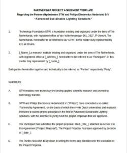 Free Printable Collaboration Agreement Between Two Companies Template Pdf