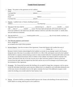 Free Printable Office Rental Lease Agreement Template Word