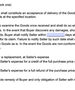 Free  Sale Of Goods Agreement Template Word Sample