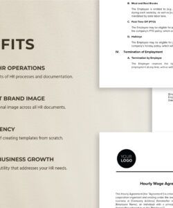 Blank Hourly Rate Agreement Template Pdf Sample