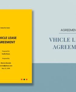 Custom Commercial Vehicle Lease Agreement Template Word