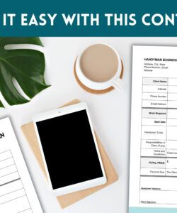 Free Blank Handyman Service Agreement Template Pdf
