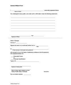 Free Blank Homeschool Completion Affidavit Template Excel