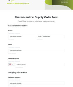 Free Blank Pharmaceutical Supply Agreement Template  Sample
