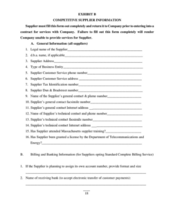 Free Custom Fuel Supply Agreement Template Excel Sample