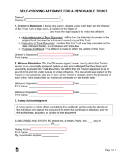 Free Custom Self Proving Affidavit New York Template Word Sample