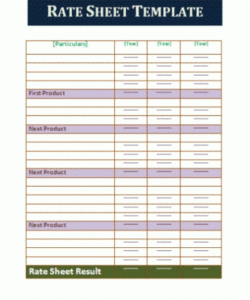 Free Editable Corporate Rate Agreement Template Pdf