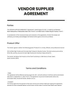 Free Editable Pharmaceutical Supply Agreement Template Doc Sample