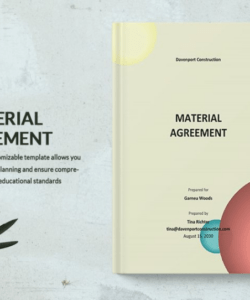 Free Editable Raw Material Supply Agreement Template Doc Sample