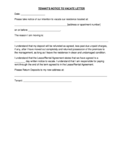 Free Editable Voluntary Move Out Agreement Template Word Sample