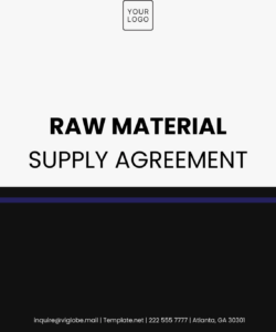 Free  Food Supply Agreement Template Doc