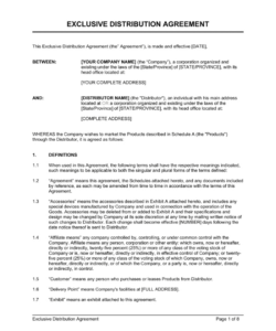 Free Printable Spare Parts Supply Agreement Template Doc