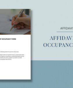 Free Printable Work Licence Affidavit Template Excel