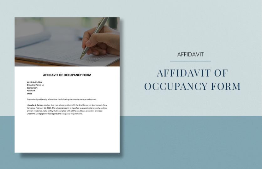 Free Printable Work Licence Affidavit Template Excel