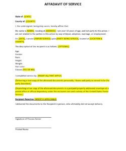 Homeschool Completion Affidavit Template Excel Sample