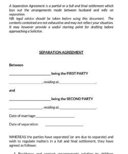 Printable Voluntary Employment Separation Agreement Template Doc Sample