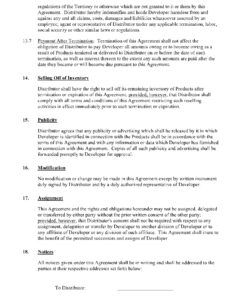 Trust Distribution Agreement Template Doc