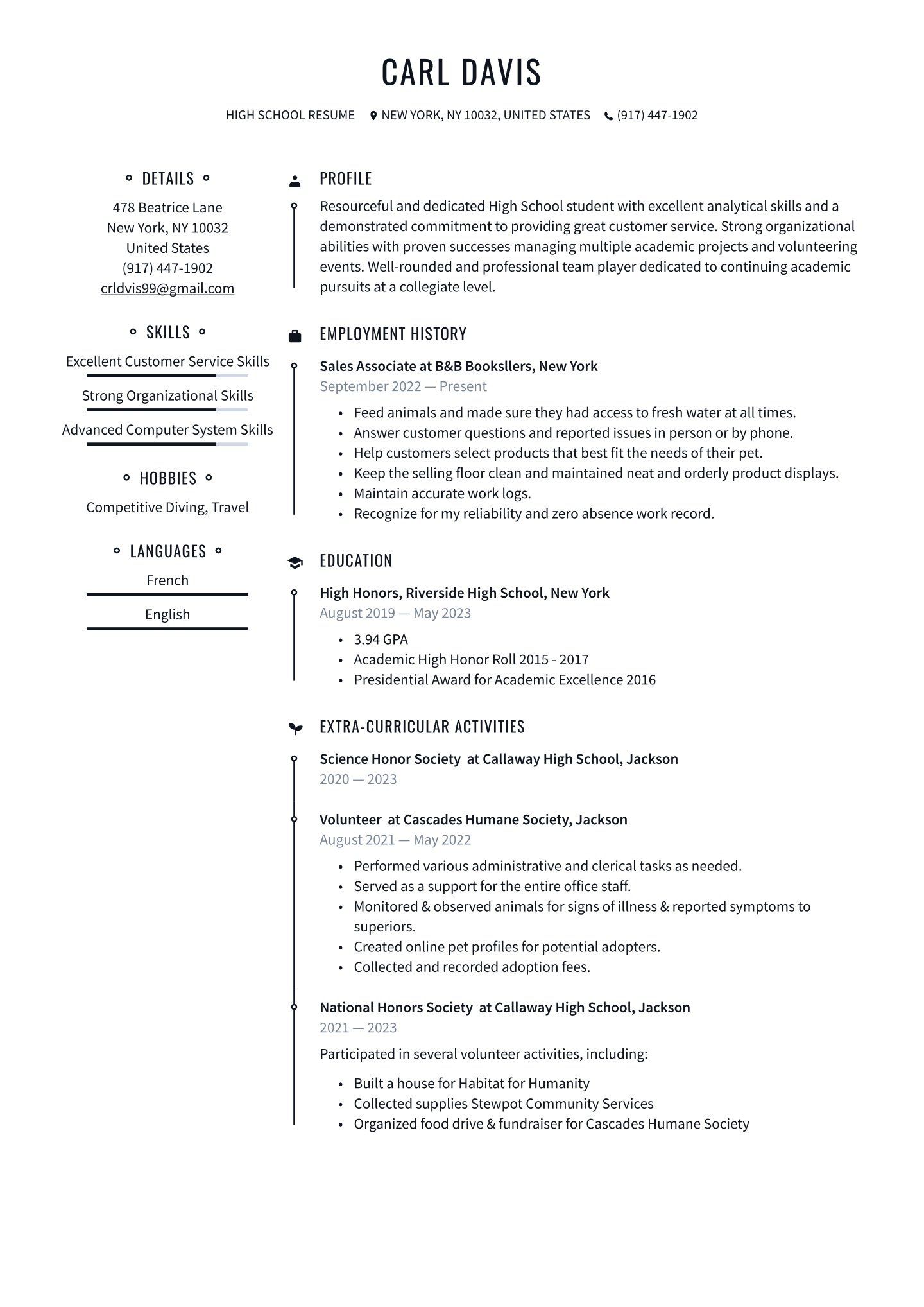 basic-high-school-resume-template