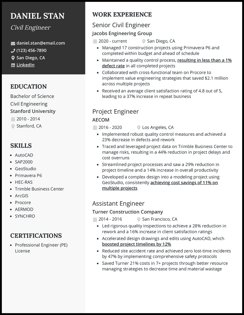civil-engineering-student-resume-template