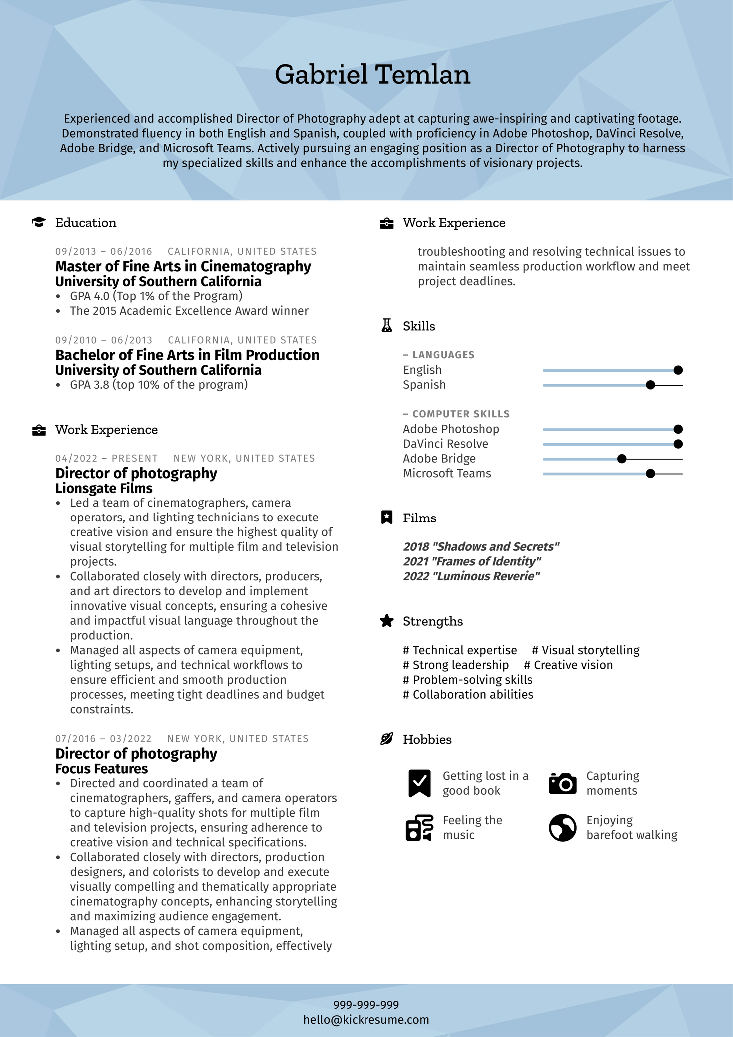 director-of-photography-resume-template
