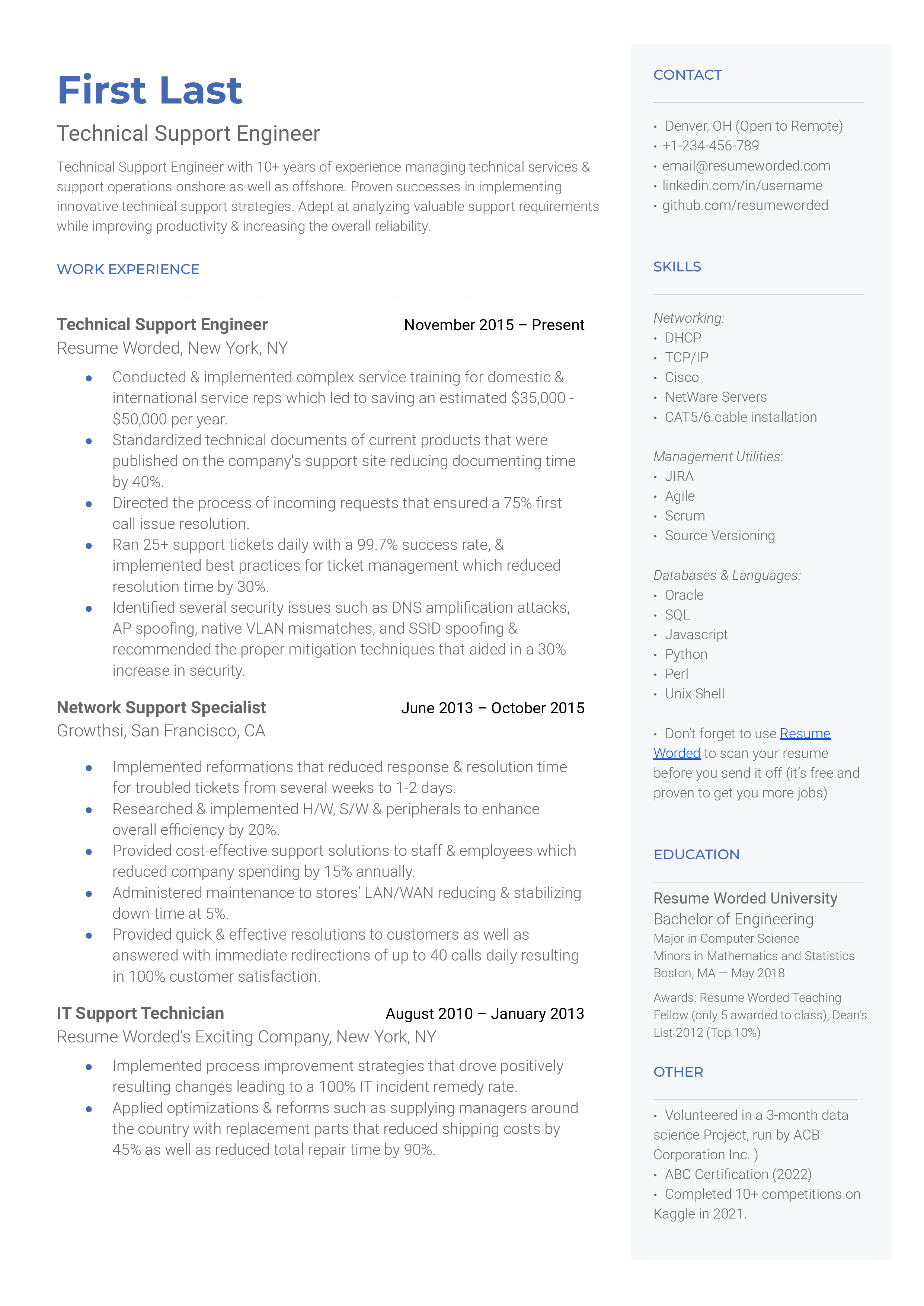 it-support-engineer-resume-template
