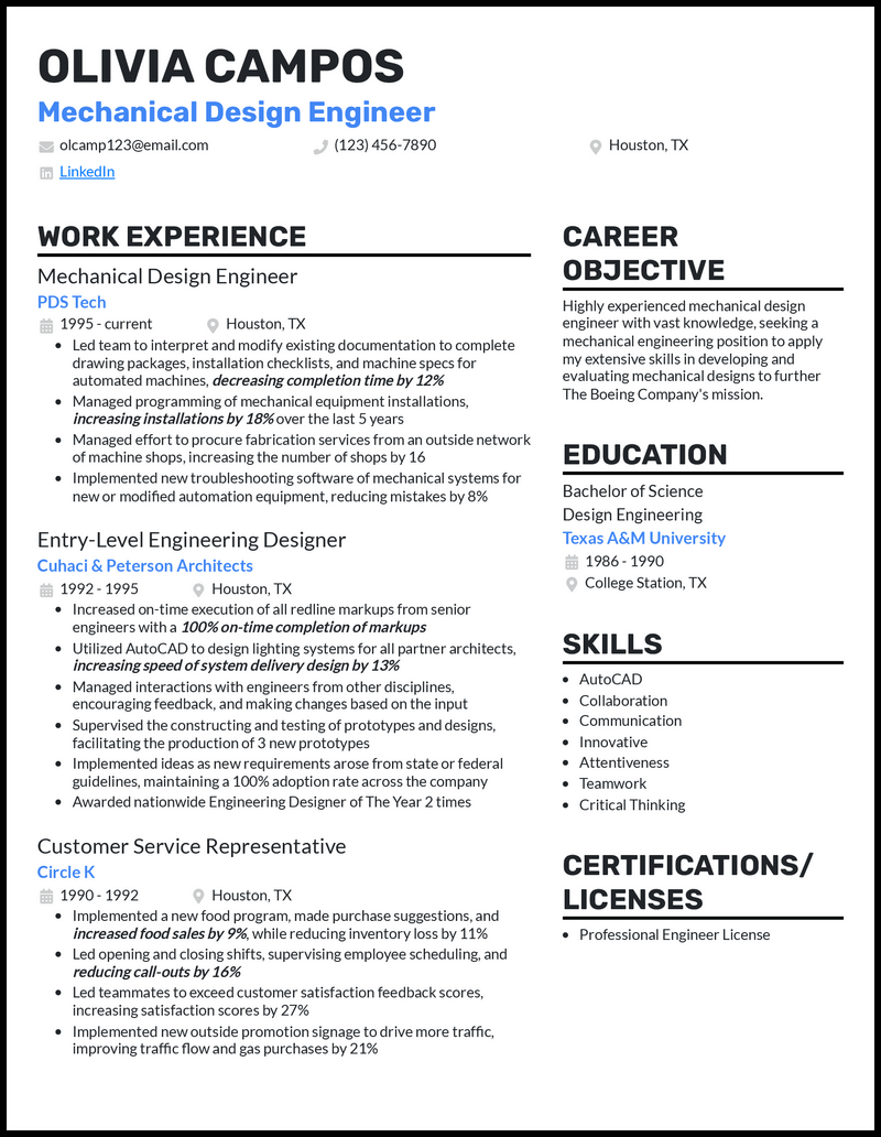 mechanical-design-engineer-resume-template