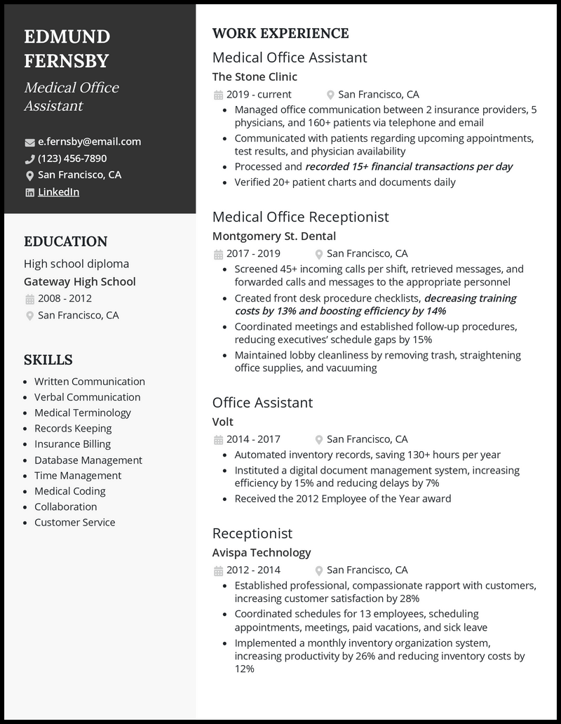 medical-office-assistant-resume-template