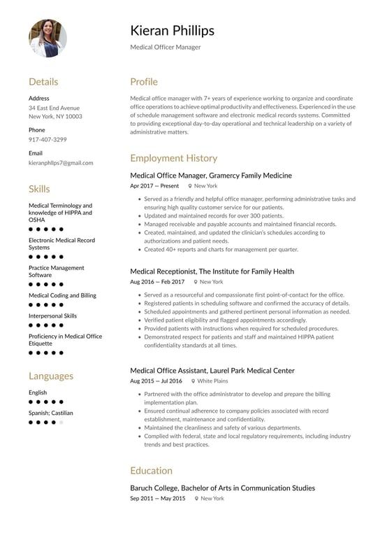 medical-office-manager-resume-template