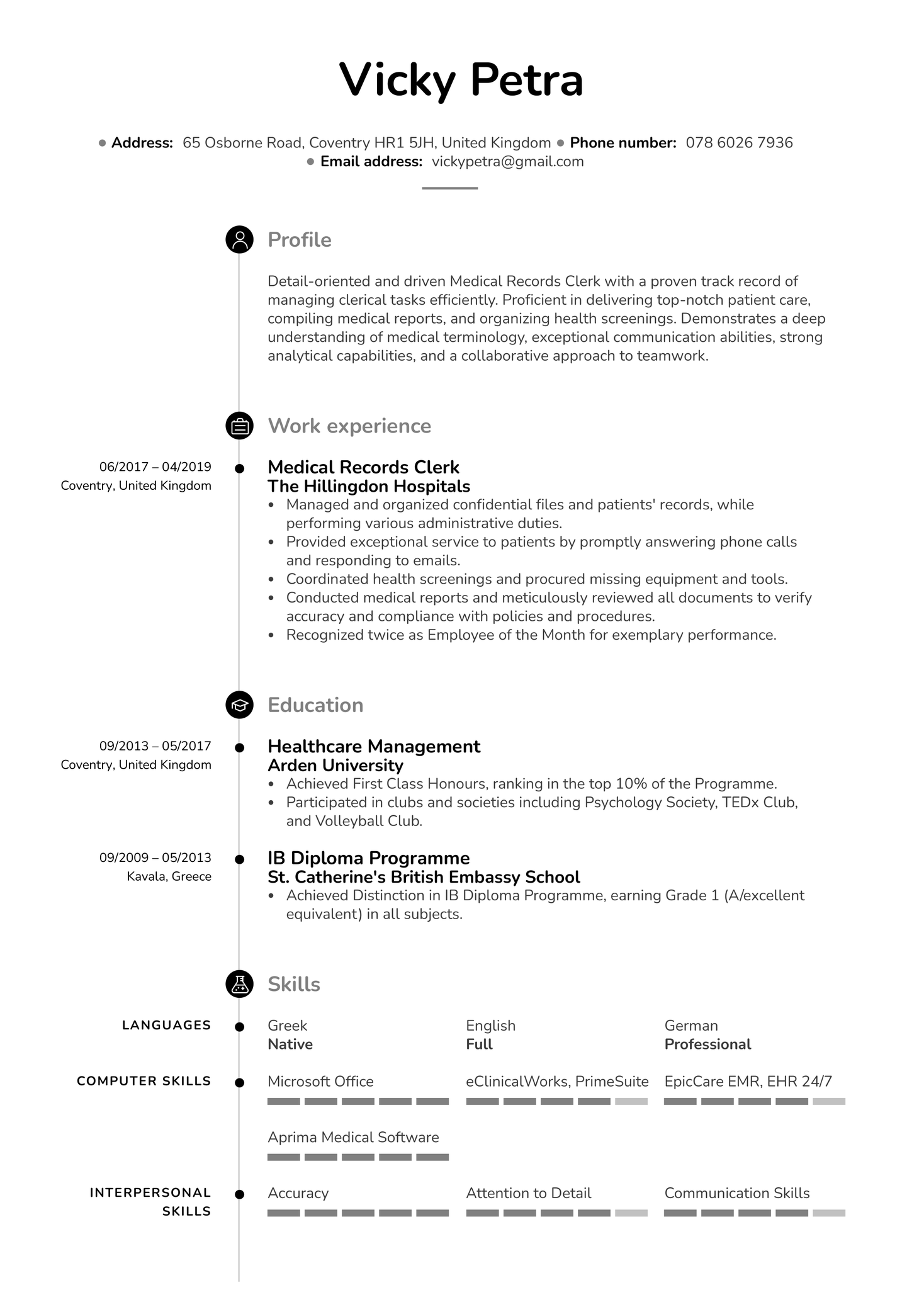 medical-records-clerk-resume-template