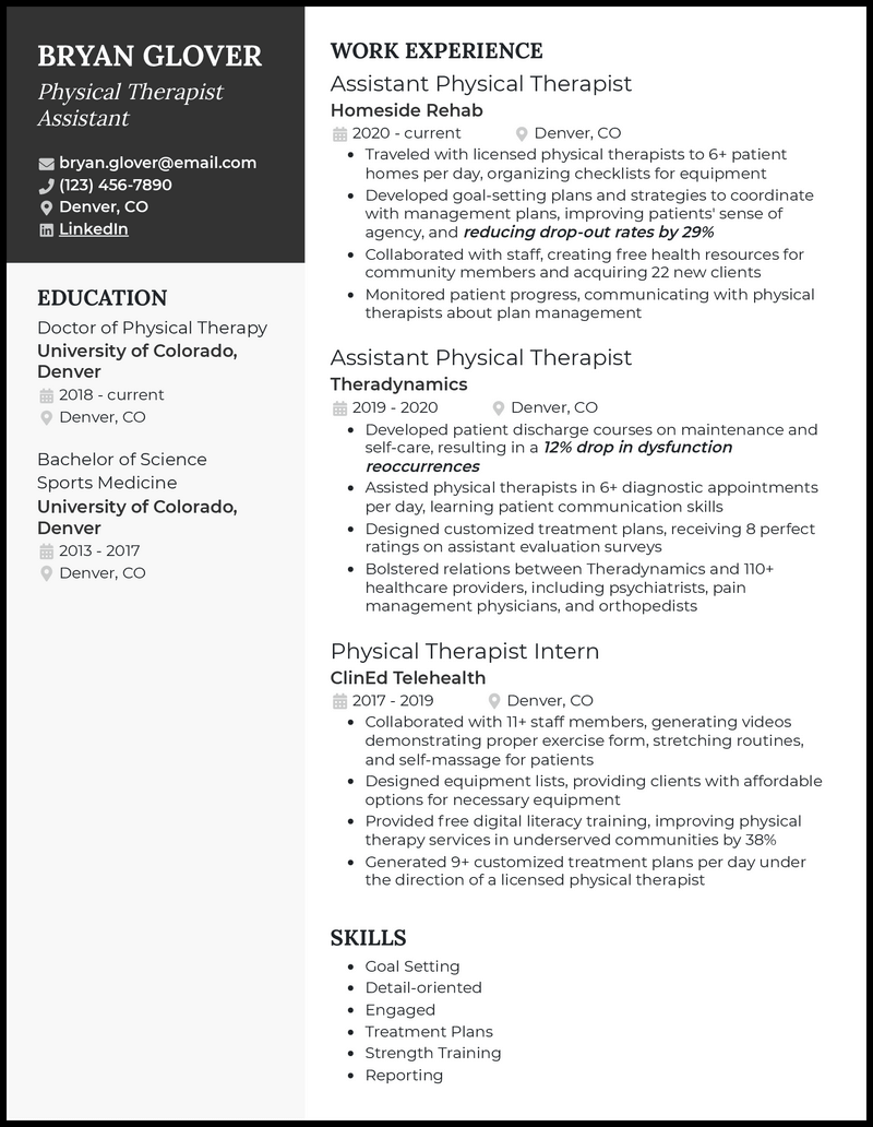 physical-therapist-assistant-resume-template